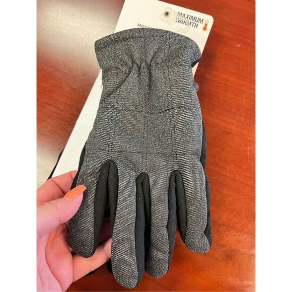 Dockers Black Super Soft Maximum Warmth Mens Gloves Sz L NWT - Picture 2 of 4